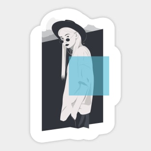 monochrome mood Sticker